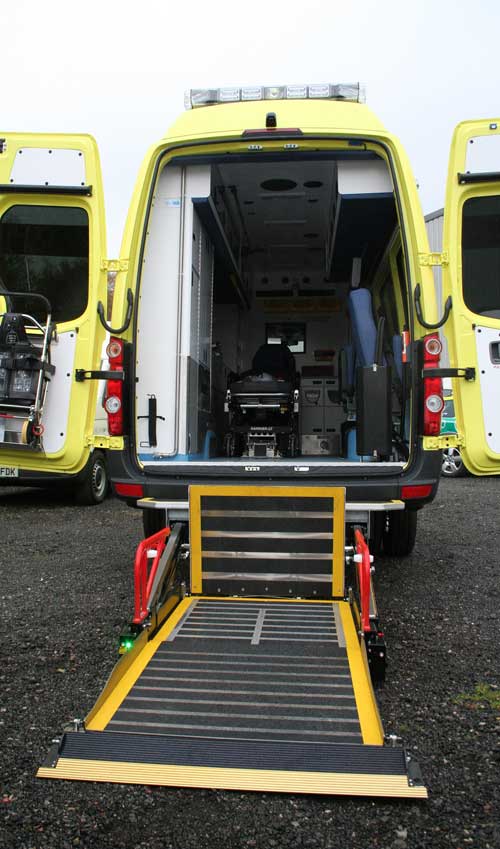 wheelchair lift ambulance